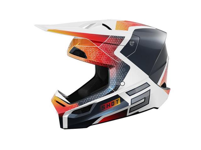 Casco Shot Furious Bambino Arancio/Blu