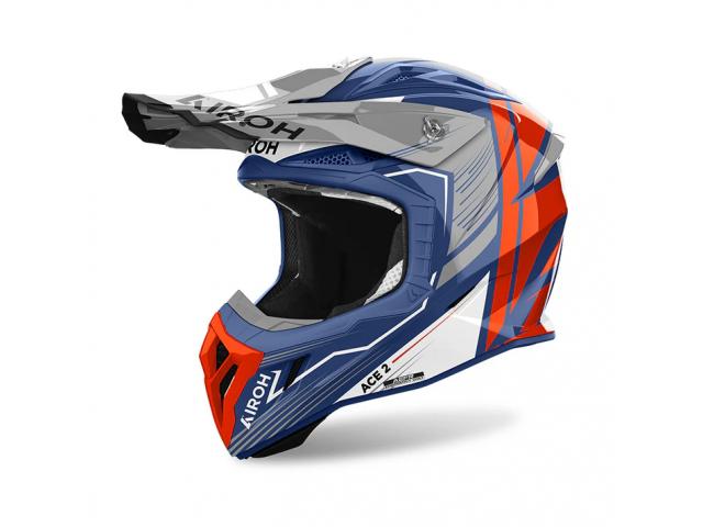 Casco Airoh Aviator Ace 2 Engine Cerulean Gloss