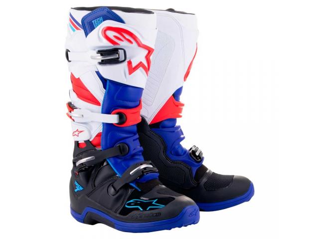 Stivali Alpinestars Tech 7 Nero Blu Rosso Bianco