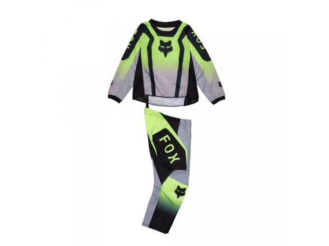 Completo Kids FOX 180 Lean - Giallo fluo