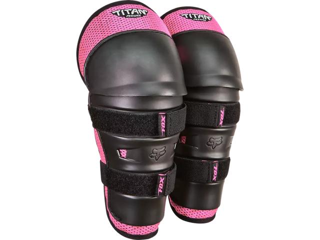 Ginocchere e Parastinchi FOX Peewee Titan Nero/ Rosa