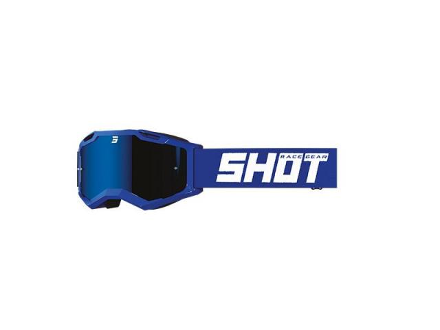 Occhiale Shot Assault 2.0 Solid Iridium Blu Con Lente Iridium Blu