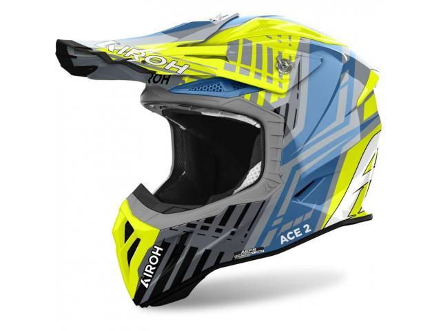 Casco Airoh Aviator Ace 2 Proud Giallo Fluo