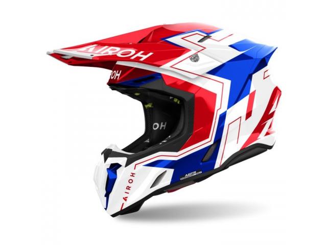 Casco Airoh Twist 3 Dizzy Blu/Rosso