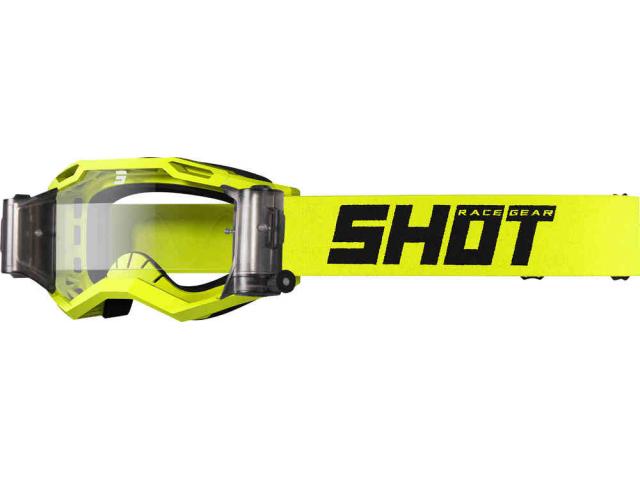 Occhiale Shot Assault 2.0 Solid Giallo Fluo Con Roll-Off