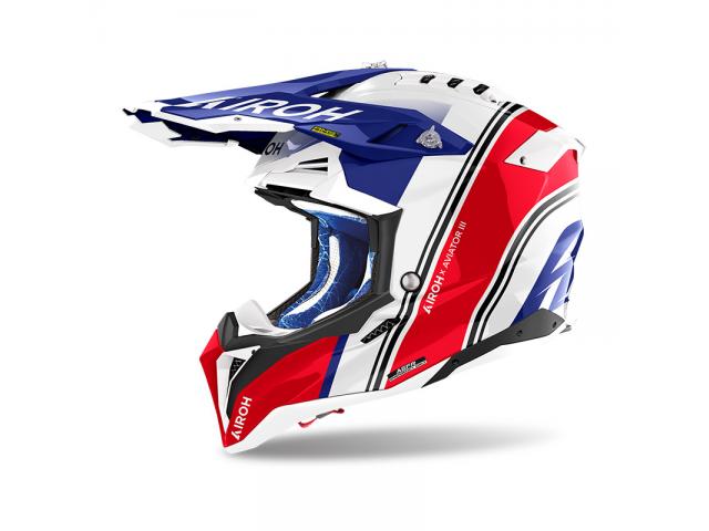 Casco Airoh Aviator 3 Hima Rosso